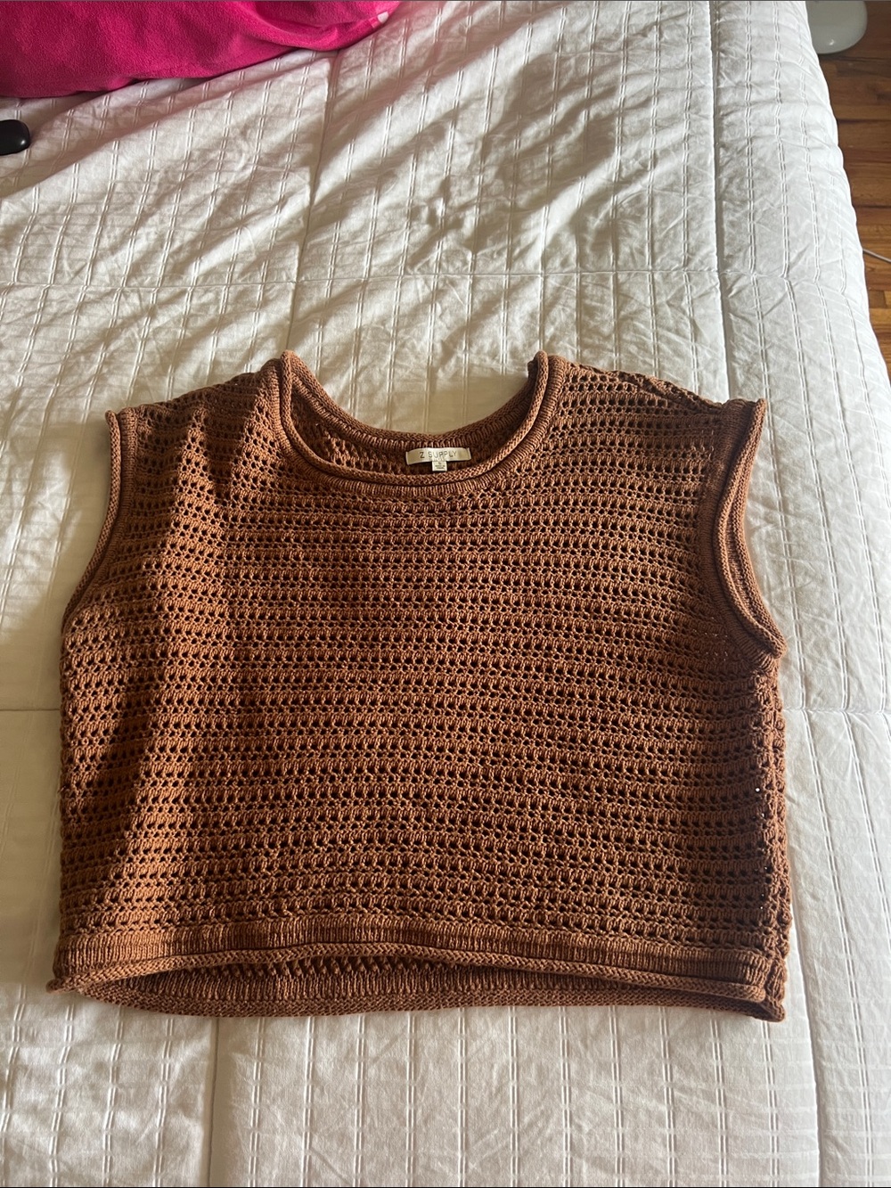 Z supply sweater brown cropped S